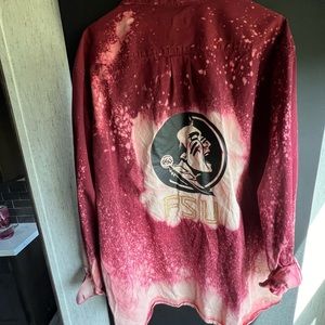FSU bleached button up
